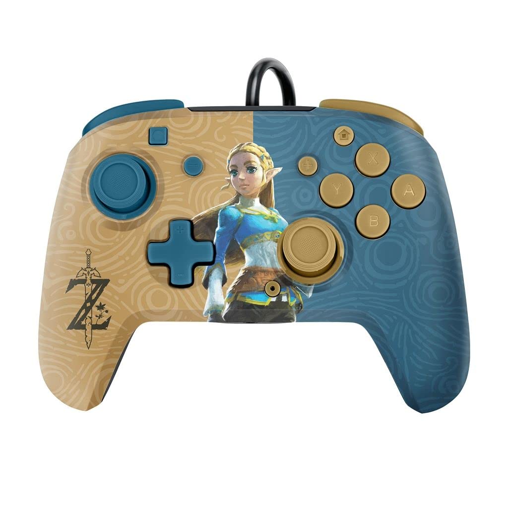 PDP Switch Rematch Manette filaire ZELDA sous licence officielle Nintendo - Boutons, sticks, déclencheurs et palettes personnalisables - Manettes ergonomiques PDP Switch Rematch Manette filaire ZELDA sous licence officielle Nintendo - Boutons, sticks, déclencheurs et palettes personnalisables - Manettes ergonomiques